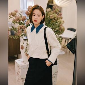 Petite Studio NYC Keeley Wool Sweater - Ivory